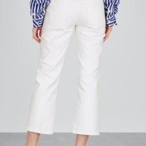 NWT current elliot white high rise jeans